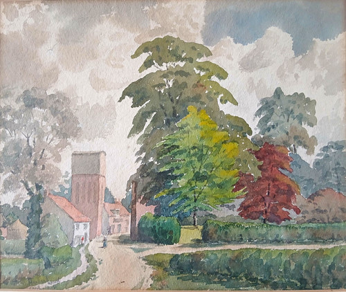 Orig 1924 watercolour painting - 1924,