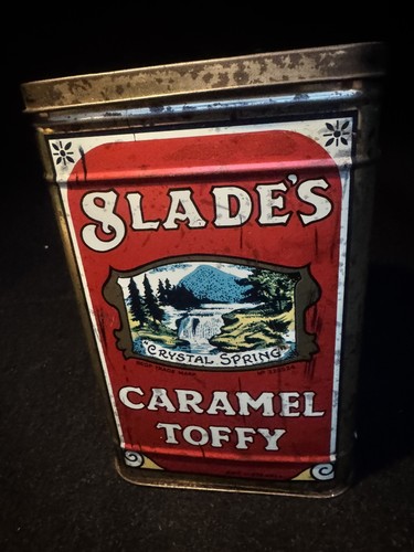 Slades caramel toffy - toffy, tin