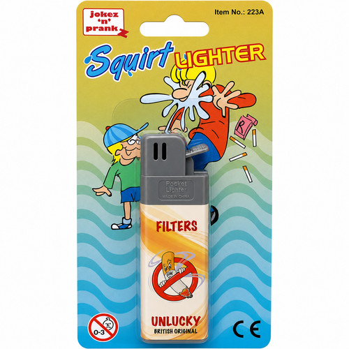 Unlucky fake squirt lighter - unlucky,