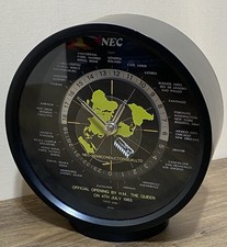 NEC World Time Zone Alarm Clock 1983 Queen's Opening NEC Semiconductors Vintage