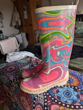 juicy couture multi coloured wellies size 6
