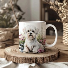 Maltese Floral Landscape 11oz
