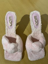 Light Pink Faux Fur High Heel