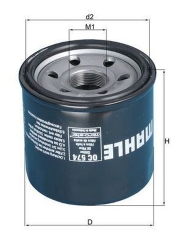 Mahle oil filter - , for