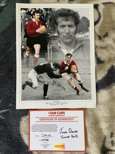 John dawes wales rugby signed - john,