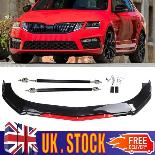 Red front bumper lip - front,