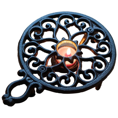 Cast iron tealight candle food - cast,