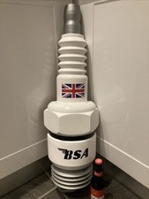 32” Giant Spark Plug BSA Rocket Gold star Bantam Mancave Classic Motorcycle Sign