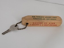 1960s Key Master Wood Keychain
