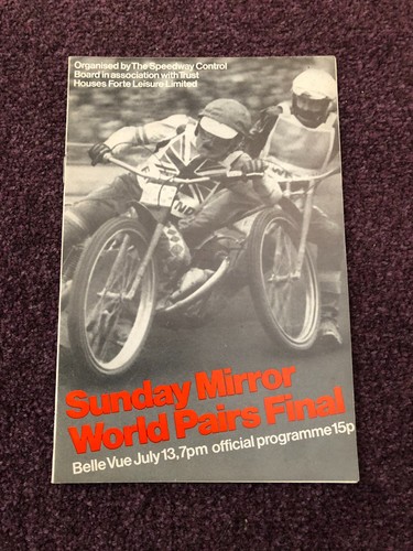 Speedway programme belle vue - speedway,