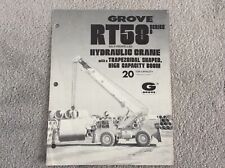 GROVE HYDRAULIC CRANES RT58 SERIES D 20 TON CAPACITY BROCHURE/LEAFLET