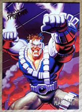 1995 Fleer Ultra Spider-Man Card 63 WARRANT. Free New Top Loader.