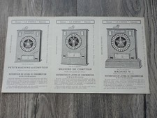 3 Very Old Slot Machines Flyer Original French Brochure