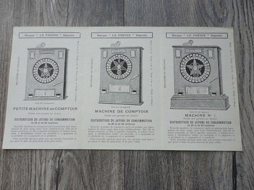 Very old slot machines flyer - old,