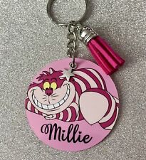 Cheshire Cat, Alice in Wonderland! Disney inspired personalised keyring! Gift!