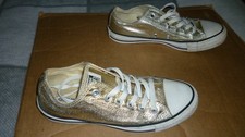 Converse Chuck Taylor All Star OX Low Metallic Gold, UK Size 5, EU 37.5, 153181C