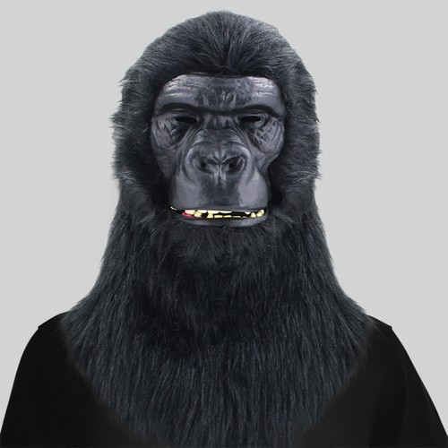 Black gorilla ape mask - ape,