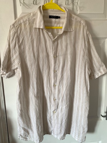 Short sleeve beige shirt - short,