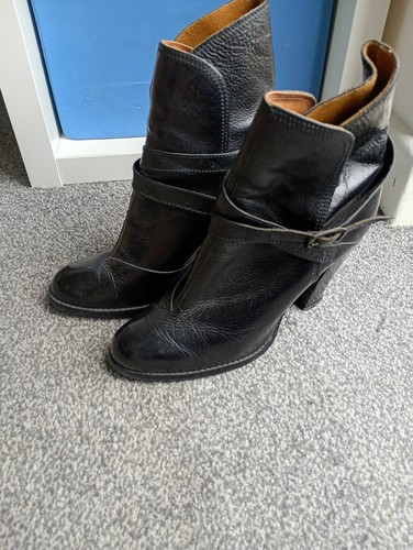 Vintage genuine black leather - vintage,