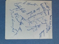 Partick Thistle Autographs 1950's Howitt, McInnes, Gibb, Crawford, Wright ++