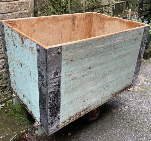 Vintage cart trolley warehouse - vintage,
