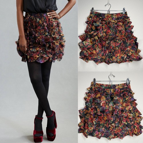 Anthropologie floral ruffle - anthropologie,