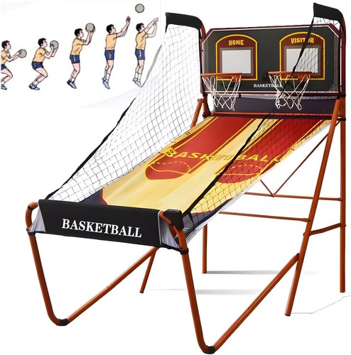 Double basketball shooting - basketball,