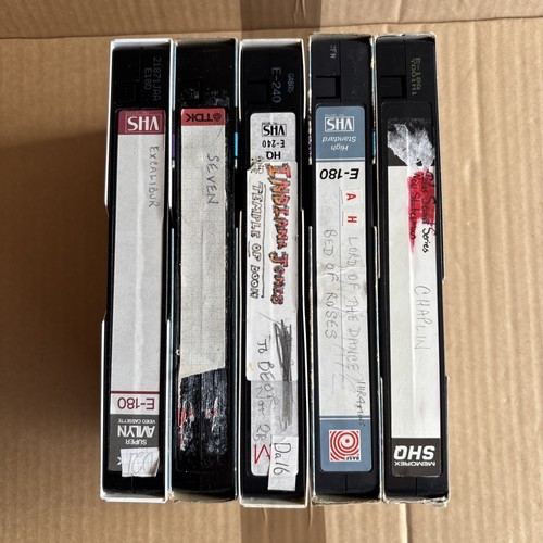 Vhs video cassette tapes - 5,