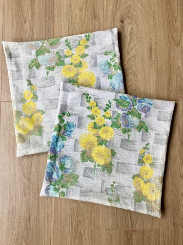 Two 45cm square cushion covers - 45cm,