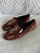 Emma Hyacinth Maroon Red Suede