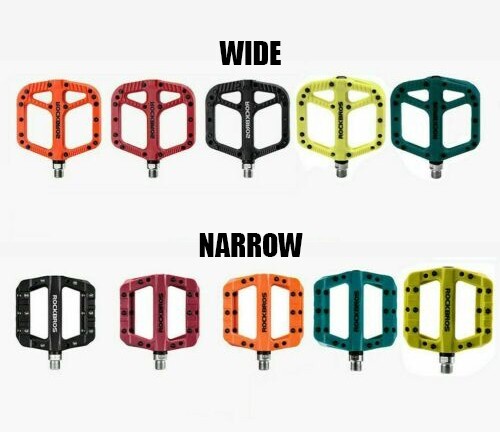 Bicycle flat pedals studded - flat,