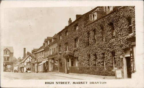 Market drayton high - market, street.