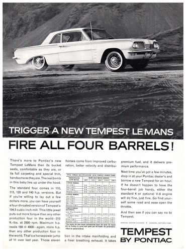 1962 pontiac tempest lemans - 1962,