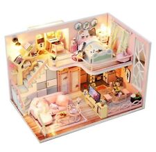 Dollhouse Miniature DIY House Kit Creative Room with Furniture Craft gift for14+