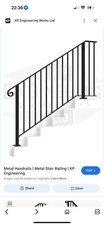 Metal staircase balustrade rail hand rail stairs 