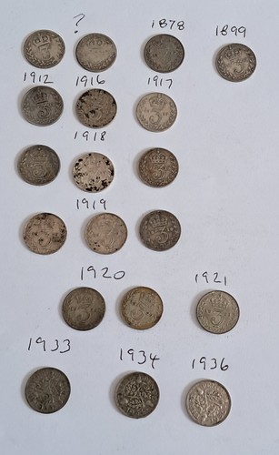 British silver three - 19,