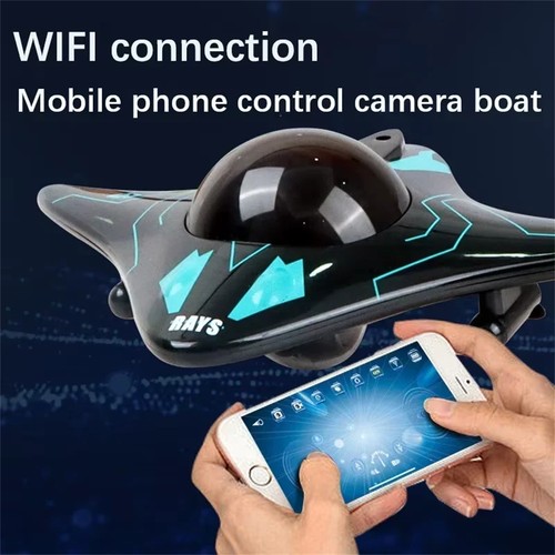 Boat submarine with camera - boat,