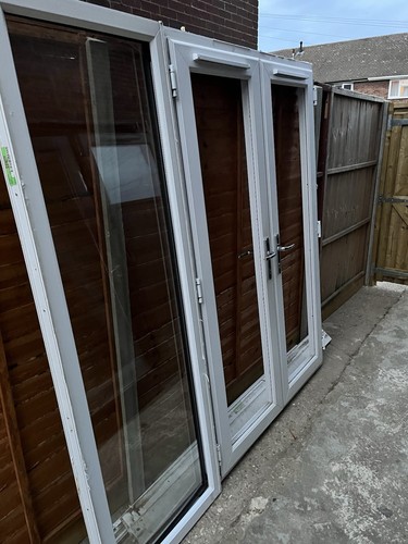 Used upvc french doors - french, with