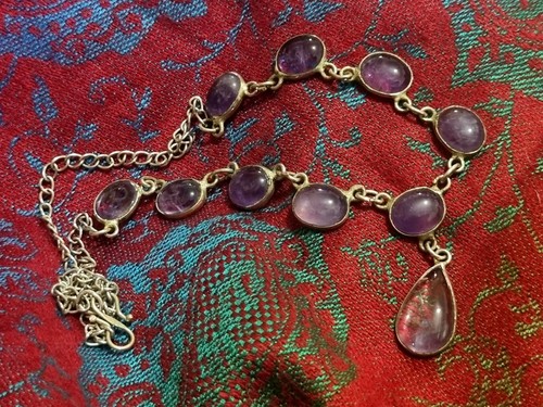 Vintage 925 silver amethyst - vintage,