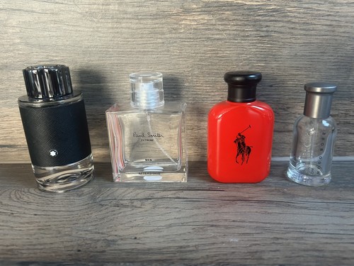 Empty men aftershave bottles - empty,
