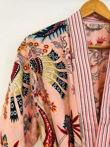 Cotton kimono robe - cotton,