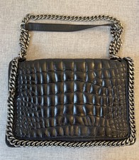 Zara Black Leather Hand Bag