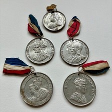 Royal Commemorative Medals - Edward VIII - George VI - George V - Victoria