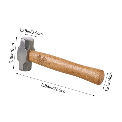 Lump hammer 1lb wooden - lump,