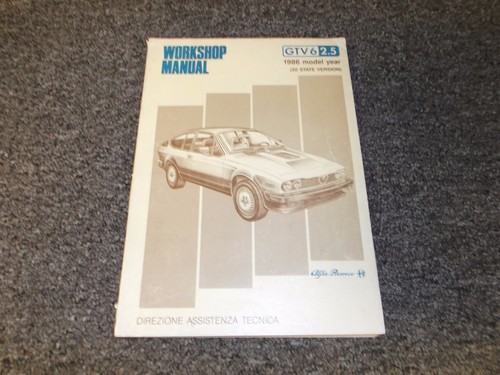 1986 alfa romeo gtv6 v6 - 2.5,