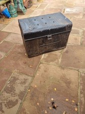 Vintage metal deed box - metal,