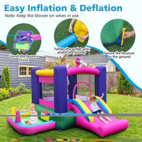 Inflatable bounce castle - castle, with