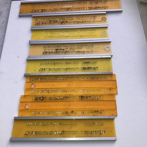 Vintage rotring lettering - 8x,