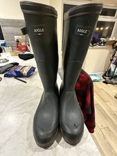 Aigle ISO Parcours 2 Wellies Wellington Boots Size 41 UK 7 Good Condition