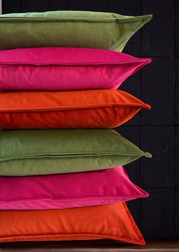 Velvet cushion cover - cushion,